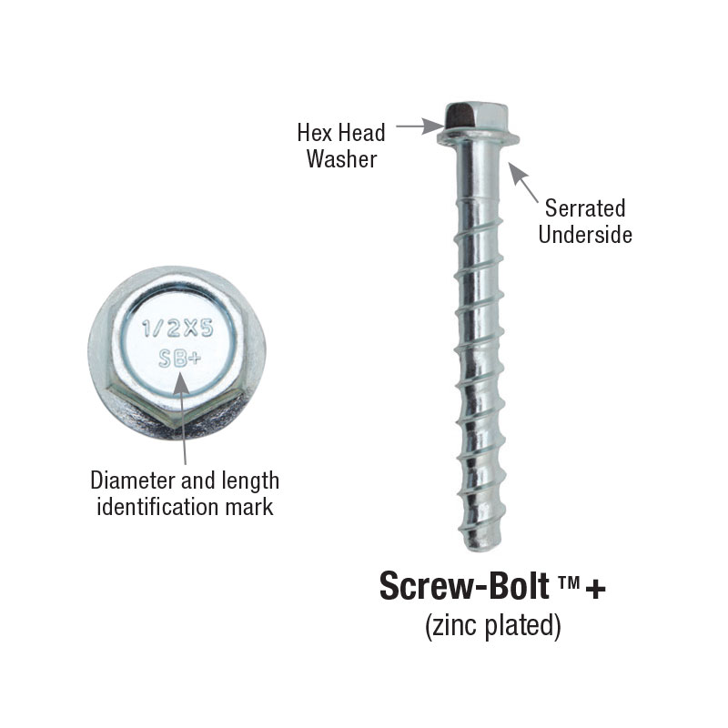 Screw-Bolt®+ Screw Anchor